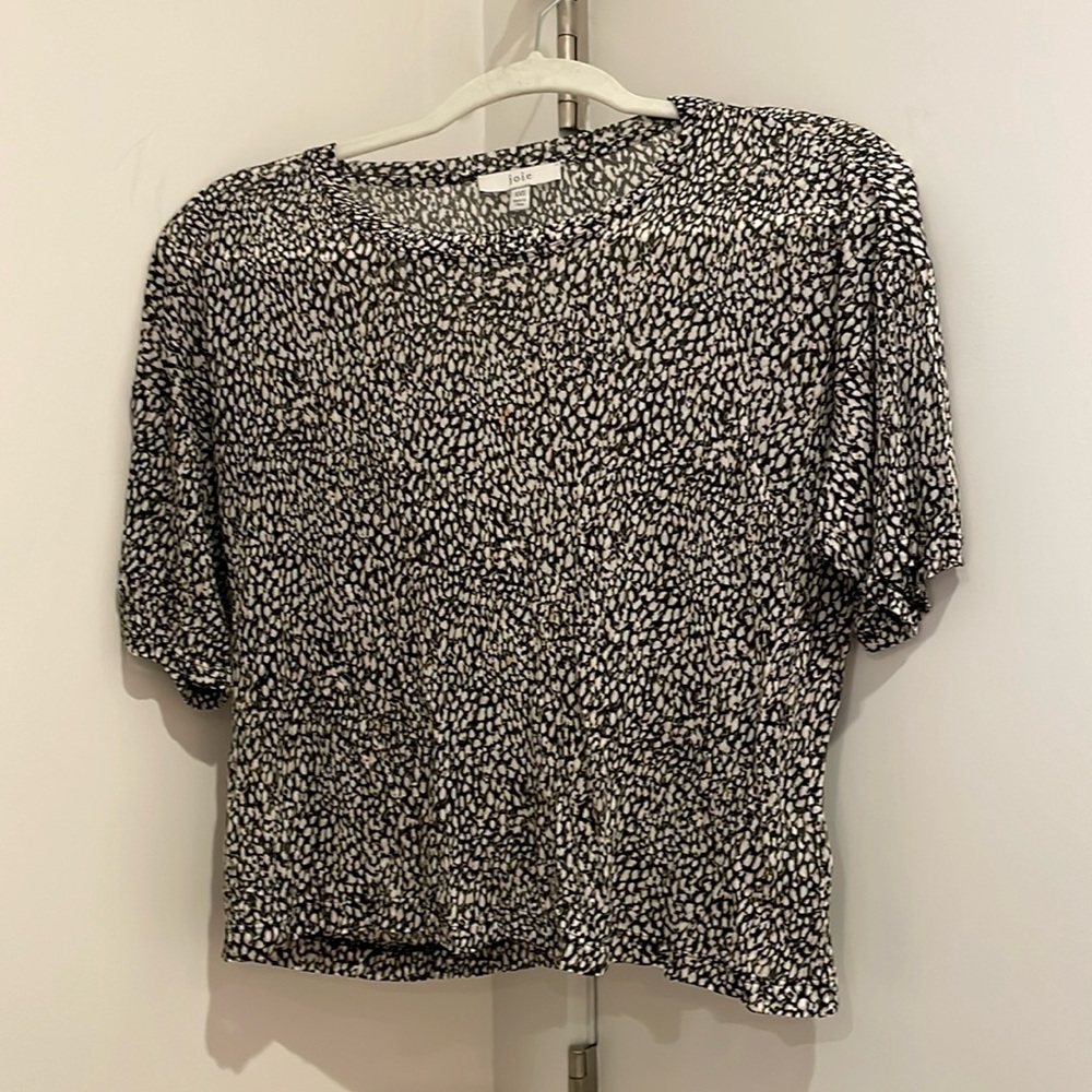 Joie “caviar” printed top